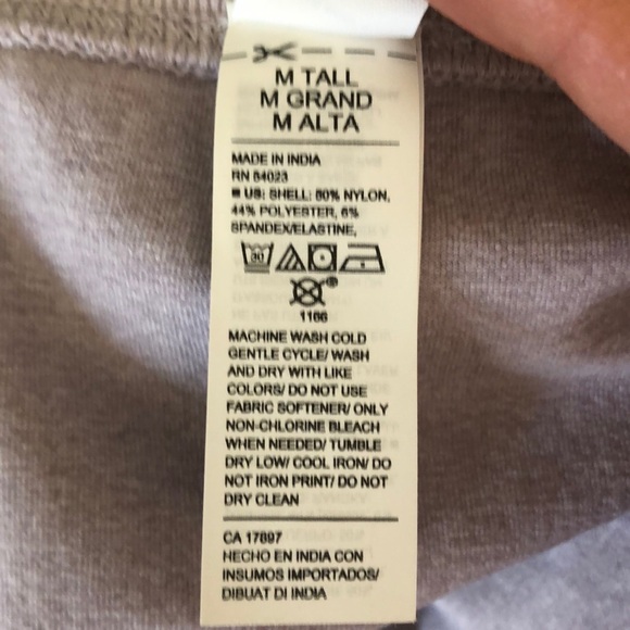 High Waisted 7/8 Leggings Medium Tall NEW - Picture 8 of 8